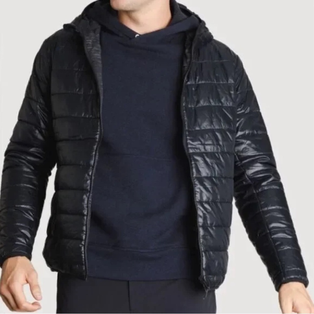 Kit and Ace Reversible Black Gray Puffer Jacket EUC
